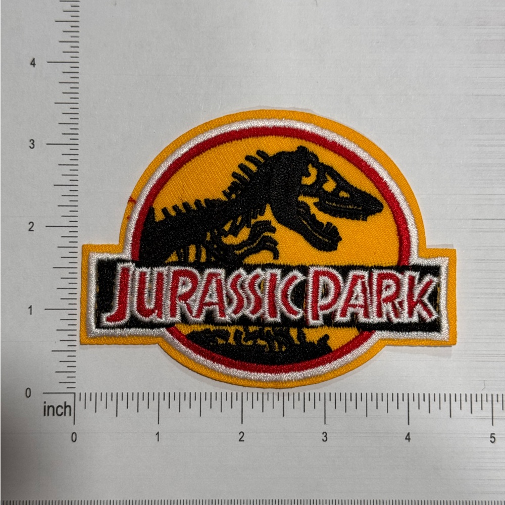 Jurassic World iron on sew on patch